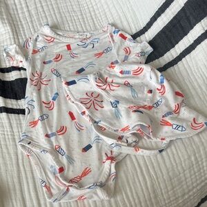 Angel Dear Firework Baby Onsie and Hat